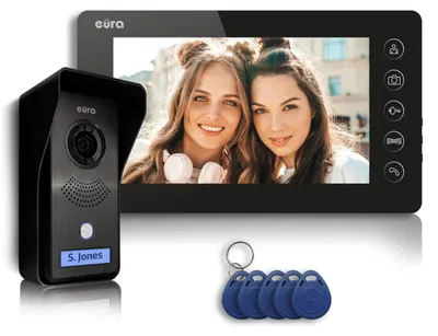 Imagen del producto de Videoportero de 4 hilos - Monitor a color de 7 pulgadas -
