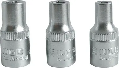 Produktbild von 1/4 Steckschlüssel-Einsatz WGB, 6-kant, 3-tlg"