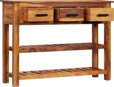 Obrázok produktu pre vidaXL Príborník s 3 zásuvkami 110x30x80 cm z masívneho dreva akácie