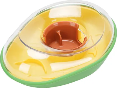 Obrázok produktu pre Dávkovač krmiva pre domáce zvieratá, plastový, pomalá miska pre psov, automatický dávkovač krmiva, hračka pre šteňatá a mačky doma