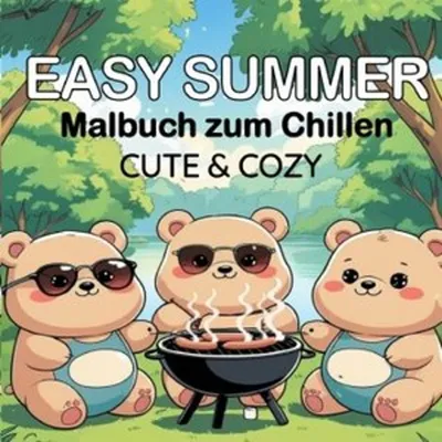 Produktbild von Cozy Malbücher / Easy Summer Malbuch für Kinder Malbuch für Erwachsene Cozy Comfy Cute