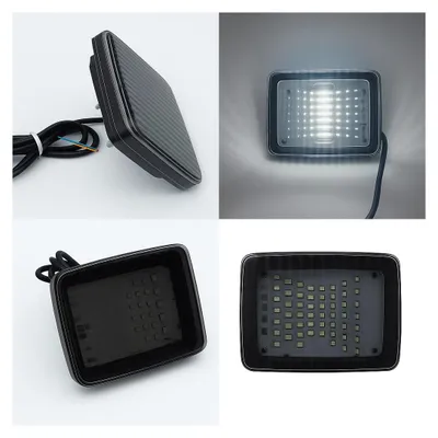 Obrázok produktu pre Biele zadné LED svetlo – obrysové svetlo s 70 LED diódami, 12–24 V, tónované