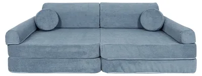 Zdjęcie produktu dla 8-częściowa modułowa sofa dziecięca z aksamitu SLIMCORD z pianką OEKO-TEX do zabawy