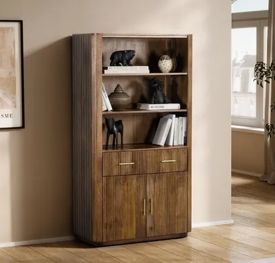 Produktbild von Highboard 90x160cm "Valencia"' Mango braun lackiert