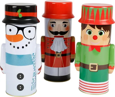 Produktbild von Weihnachtliche Gebäckdose Plätzchendose Keksdose Vorratsdose Metalldose Dekodose
