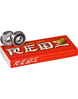 Produktbild von BONES Skateboard Kugellager - Super Reds - 8er Set - Schwarz