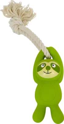Produktbild von Nobby Latex Faultier, 29 cm, mit Seil