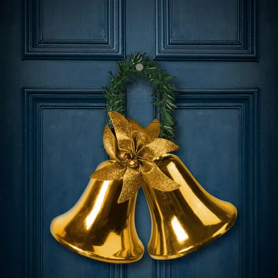 Image de Décoration de Noël - Cloche - de couleur dorée