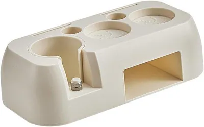 Obrázek produktu pro Držák na portafiltry, stanice na utlačovač kávy, vhodný pro portafiltry 51/54/58 mm, organizér na kávové příslušenství (bílý)