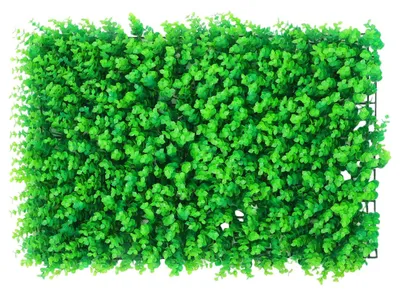 Image de Mur végétal artificiel 60 x 40 cm, tapis de gazon artificiel pour la décoration murale, balcon, salon, jardin, aspect naturel et verdoyant, réutilisable.
