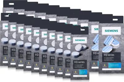 Produktbild von 10xSiemens EQ.series Pflegeset Entkalker TZ80002A & Reinigungstabletten TZ80001A