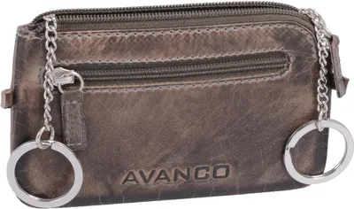 Produktbild von graue Leder Schlüsseltasche Schlüsselmäppchen