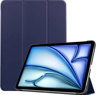 Produktbild von Mobigear Dreifach-Faltetui für iPad Air 11 Zoll (2024) – Klapphülle – Dunkelblau