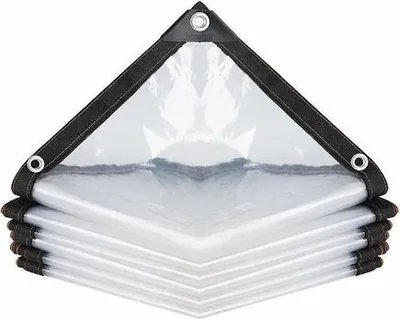 Obrázek produktu pro Nepromokavá plachta na terasy, 200x200cm, polyethylen/hliník, průhledná