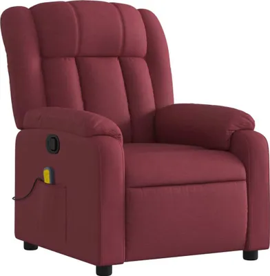 Produktbild von vidaXL Massagesessel Weinrot Stoff