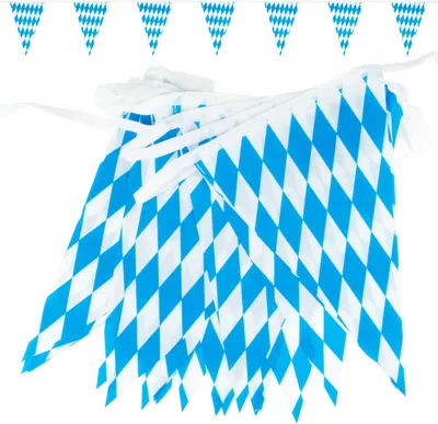 Produktbild von Goodymax® Wimpelkette 10 m Bavaria Polyester STOFF 20 x 30 cm