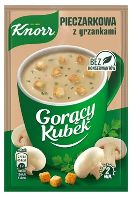 Produktbild von Knorr Instant-Pilzsuppe mit Croutons 15 g x 20 Stück