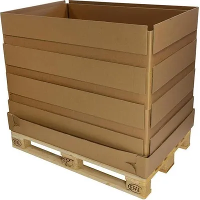 Produktbild von Wellpapp-Aufsatzrahmen 5-wellig Maße 1179x779x225mm Qualität 2.96 BAA + 2.70 BC