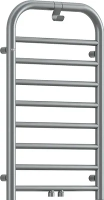 Zdjęcie produktu dla Grzejnik łazienkowy "drabinka" 85 cm, stalowy mat, wodno-elektryczny