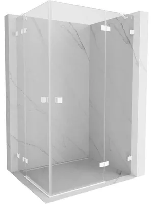 Obrázek produktu pro Mexen Lunar Duo sprchová kabina otočná pravá 100 x 75 cm, transparentní, bílá - 834-100P-075L-20-00