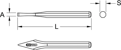 Obrázek produktu pro KS Tools 162.0301 metalworking chisel