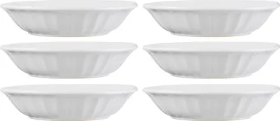 Produktbild von 6er Set Suppenteller, Schalen Mynte Pure White weiß D. 21cm Steingut Ib Laursen