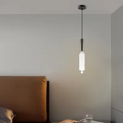 Produktbild von Home Sweet Home Hängeleuchte schwarz Saga Tube - G78 - dimmbar E27 klar