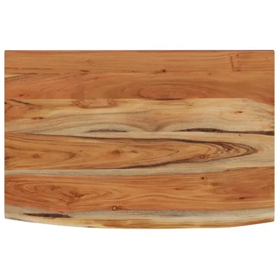 Image de vidaXL Étagère murale 70x40x2,5 cm Rectangulaire Bois massif Acacia bord d'arbre