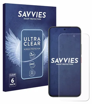 Produktbild von 6x Für Nubia Air Schutzfolie Savvies Displayschutz Display Schutz Folie Klar Transparent