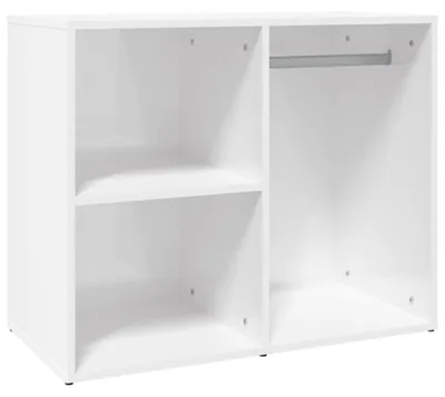 Produktbild von vidaXL Regal für Schminktisch Hochglanz-Weiß 80x40x65 cm Holzwerkstoff