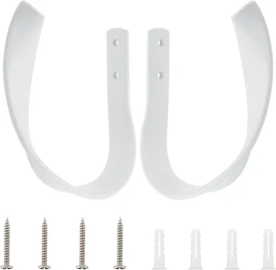 Imagen del producto de Soportes para cortinas de aleación de aluminio, 2 unidades, 11 x 12,8 cm, para montaje en pared