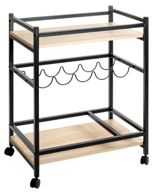 Productafbeelding van HAKU serveerwagen, bruin, MDF - Afmetingen: B 60 x H 80 x D 40 cm, Stijl: Modern