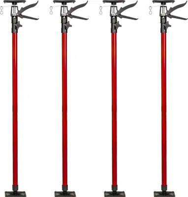 Obrázek produktu pro 4 podpěry pro strop, výška 115 až maximálně 290 cm - červené