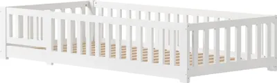 Zdjęcie produktu dla Łóżko przypodłogowe, styl Montessori, zabezpieczenia, A2-c, 80 x 160 cm