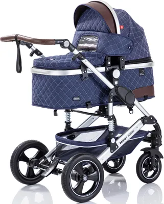 Produktbild von Daliya® BAMBIMO 3in1 Kinderwagen mit i-Size Babyschale, Gummi-Rädern & Aluminiumrahmen, Travel-System mit 2in1-Babywanne/Sportsitz, Kombi-Kinderwagen