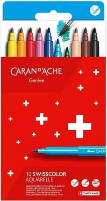 Obrázek produktu pro Akvarelové fixy Swisscolor 10 barev