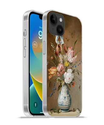 Produktbild von MuchoWow® Handyhülle Schutzhülle Hülle für Apple iPhone 14 Plus - Soft case Stilleben mit Blumen - Balthasar van der Ast - Alte Meister Silikon Softcase Handy Hülle - Abbildung