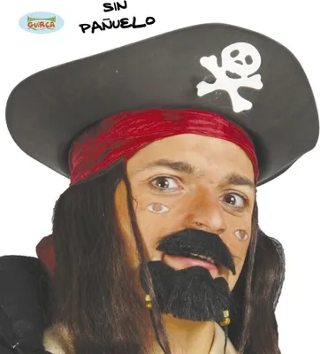 Produktbild von schwarzer Piraten Hut für Erwachsene