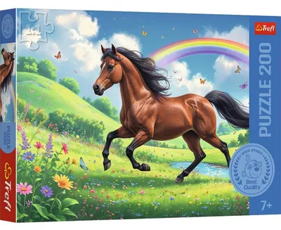 Obrázek produktu pro Koní Puzzle Pro Děti - 200 Dílků Od Značky Trefl