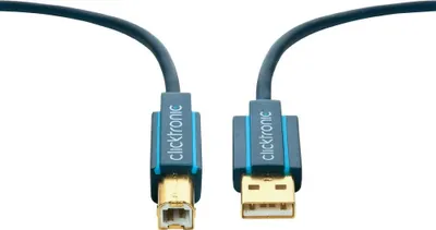 Produktbild von USB-A-auf-USB-B 2.0 Adapterkabel Premium-Kabel | USB-A-Stecker  USB-B-2.0-Stecker | 1,8 m | 480 Mbit/s