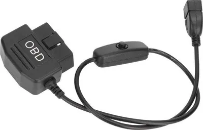 Zdjęcie produktu dla Uniwersalny kabel ładujący OBD2 z wtyczką USB – kabel adapterowy OBD o długości 18,9 cala z uniwersalnym złączem do akcesoriów samochodowych.