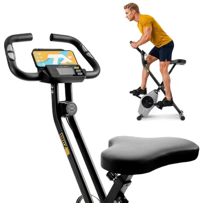 Produktbild von TREX SPORT Heimtrainer Fahrrad klappbar TX-340XB BRIZ | Hometrainer Fahrrad mit 10 Stufen, 6 Sitzhöhen, extrem leise | Ergometer Heimtrainer bis 100kg