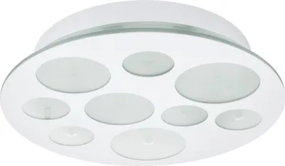 Produktbild von EGLO LED Deckenlampe Pernato, Deckenleuchte, Stahl in weiss, Glas satiniert in weiss, klar neutralweiß