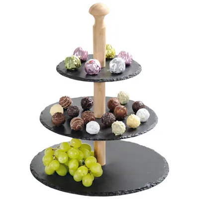 Produktbild von Etagere Schiefer 3-stöckig