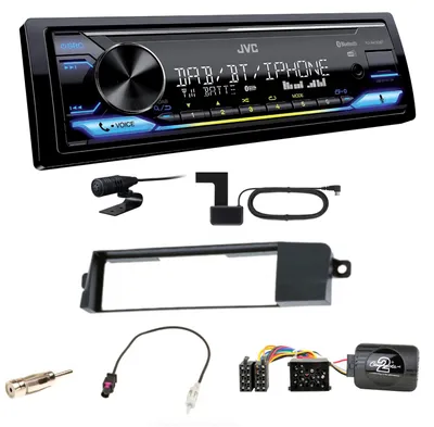 Produktbild von JVC KD-X472DBT Digitalradio Bluetooth USB MP3 AUX FLAC Einbauset für BMW 3er E46