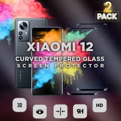 Obrázek produktu pro 2-Pack Xiaomi 12 - Tvrzené sklo 9H - Vysoce kvalitní 3D ochrana displeje