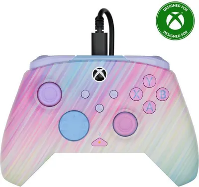Produktbild von Turtle Beach Rematch Advanced Baumwolle Candy Wired Gaming Controller für Xbox und PC – Leuchteffekt, zuweisbare Tasten, 2.5m Kabel, Offiziell Lizenziert von Xbox, Gamepad, PC, Xbox One, Xbox One S, Xbox One X, Xbox Series S, Xbox Series X, Analog, Kabelgebunden, USB, USB Typ-C