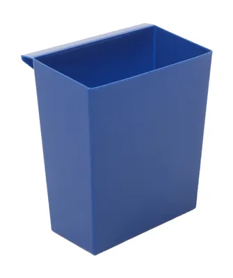 Produktbild von Einsatzbehälter für viereckigen kegelförmigen Papierkorb | HxBxT 26,5x15x24cm | Kunststoff | Blau