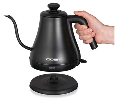 Produktbild von Cloer 4960, 0,8 l, 1000 W, Schwarz, Edelstahl, Überhitzungsschutz, Drahtlos