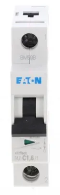 Zdjęcie produktu dla Miniaturowy wyłącznik automatyczny Eaton, 1,6 A, 1p, charakterystyka: C 278548